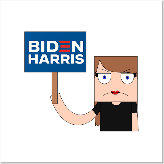 vote for biden Wall Art by graceindrian